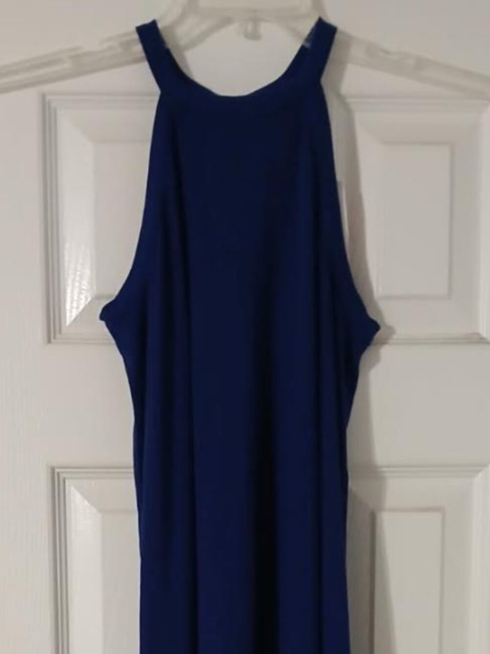 New-Blue halter dress